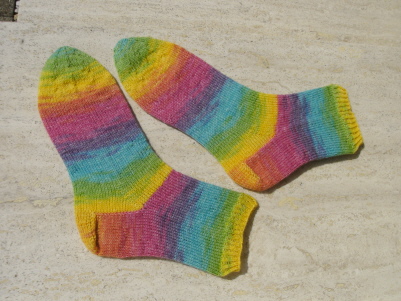 Handgestrickte Damensocken